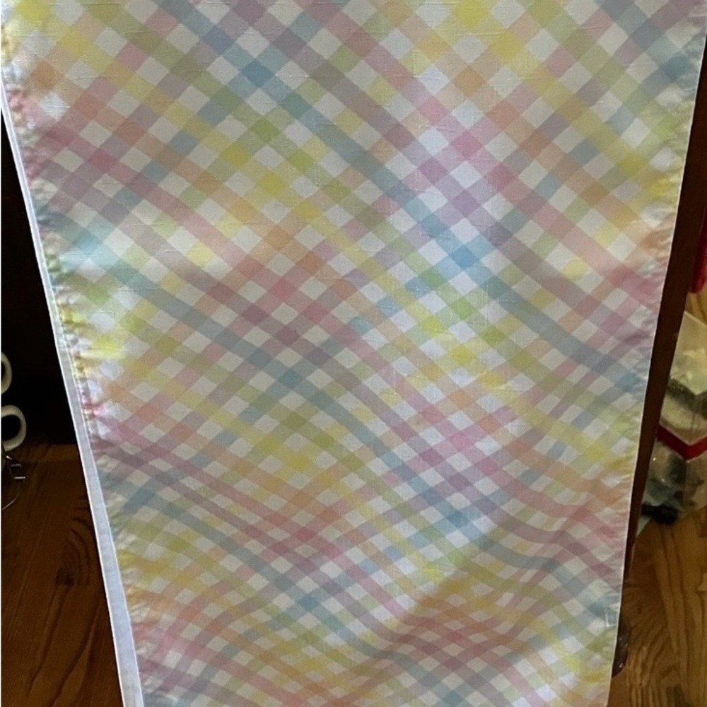 Pastel Checkered Table Runner